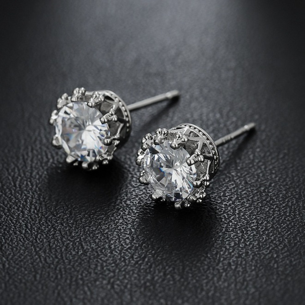 Body Jewelry High End - 1ペアの八角形スタージルコン高級ハイエンドスタイルのパーソナライズされた多用途でシンプルなニッチアクセサリージュエリー