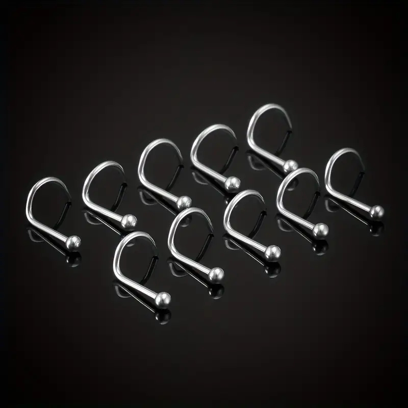 ステンレス鋼の鼻と骨のネジ,ピアス,ジュエリー,卸売り,10 - Body Jewelry Nose Studs のレビューと価格