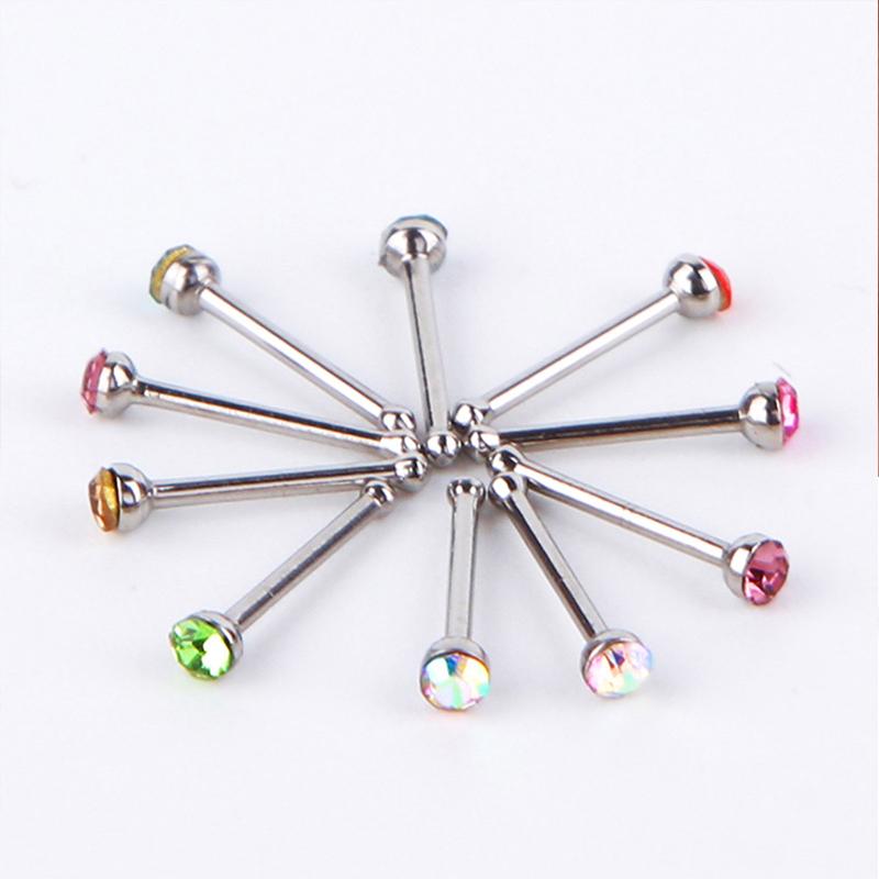 60個入り 新型ストレートノーズスタッド カーブドパック ク - Body Jewelry Nose Studs のレビューと価格