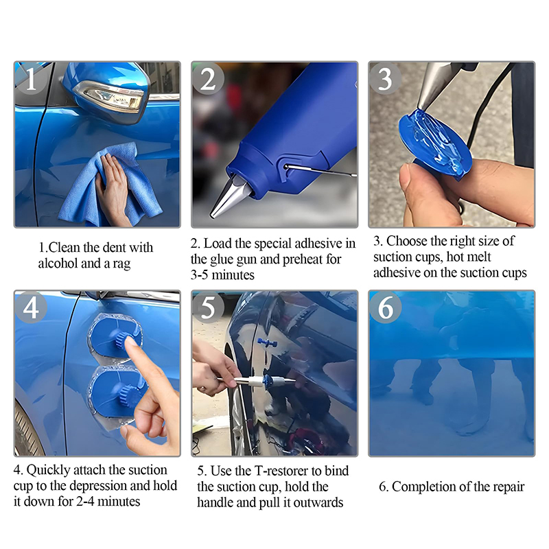 車のへこみ修理ツール 自動車板金部品 機械板金 EU/US  - Body Jewelry Glue のレビューと価格