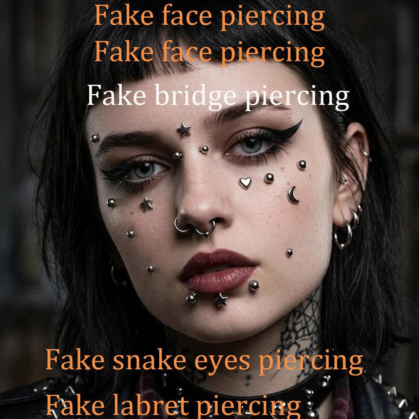 フェイクピアスボール、鼻ピアス、フェイク眉毛、リップフープ、 - Body Jewelry Piercing のレビューと価格