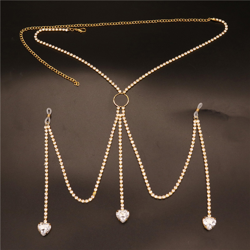 2023 新ファッションホワイトハート乳首チェーン非ピアスア - Body Jewelry Piercing のレビューと価格