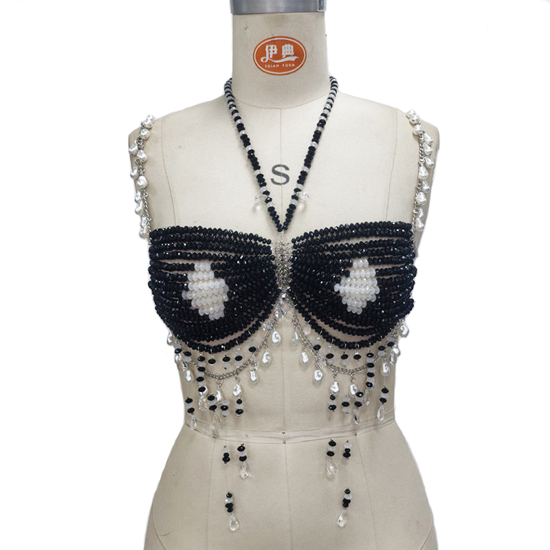手作り女性用クリスタルボディチェーンビキニジュエリーカバーア - Body Jewelry Nipple Rings のレビューと価格