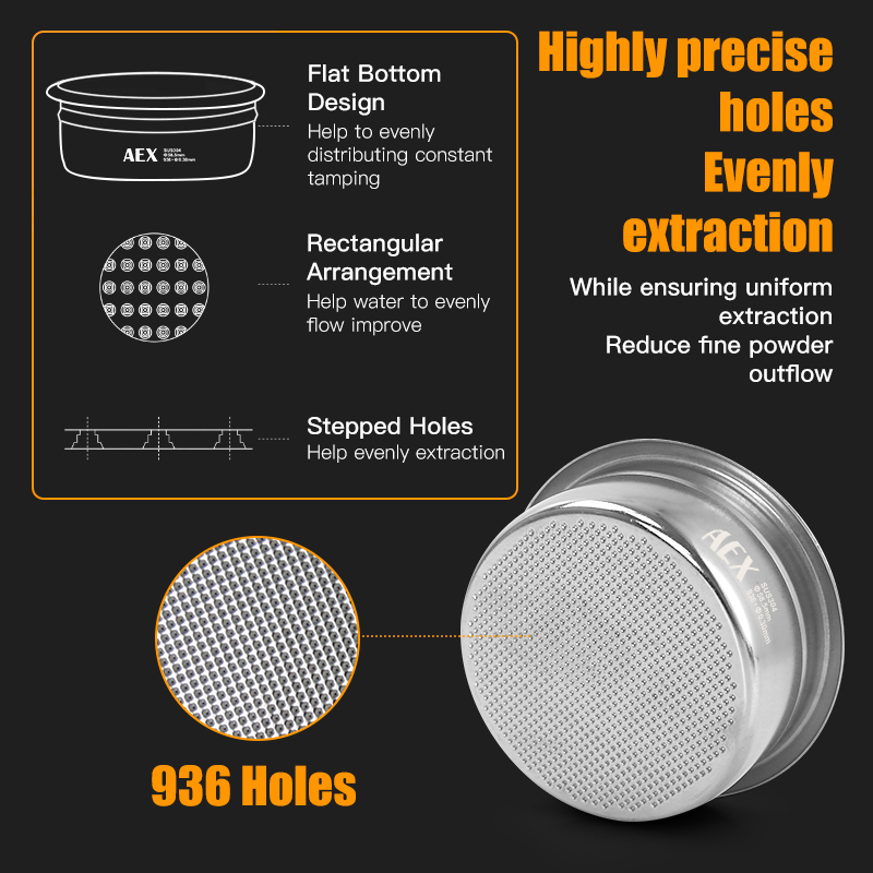 コーヒーフィルターバスケット 58 ミリメートル AEX 正 - Body Jewelry Piercing のレビューと価格
