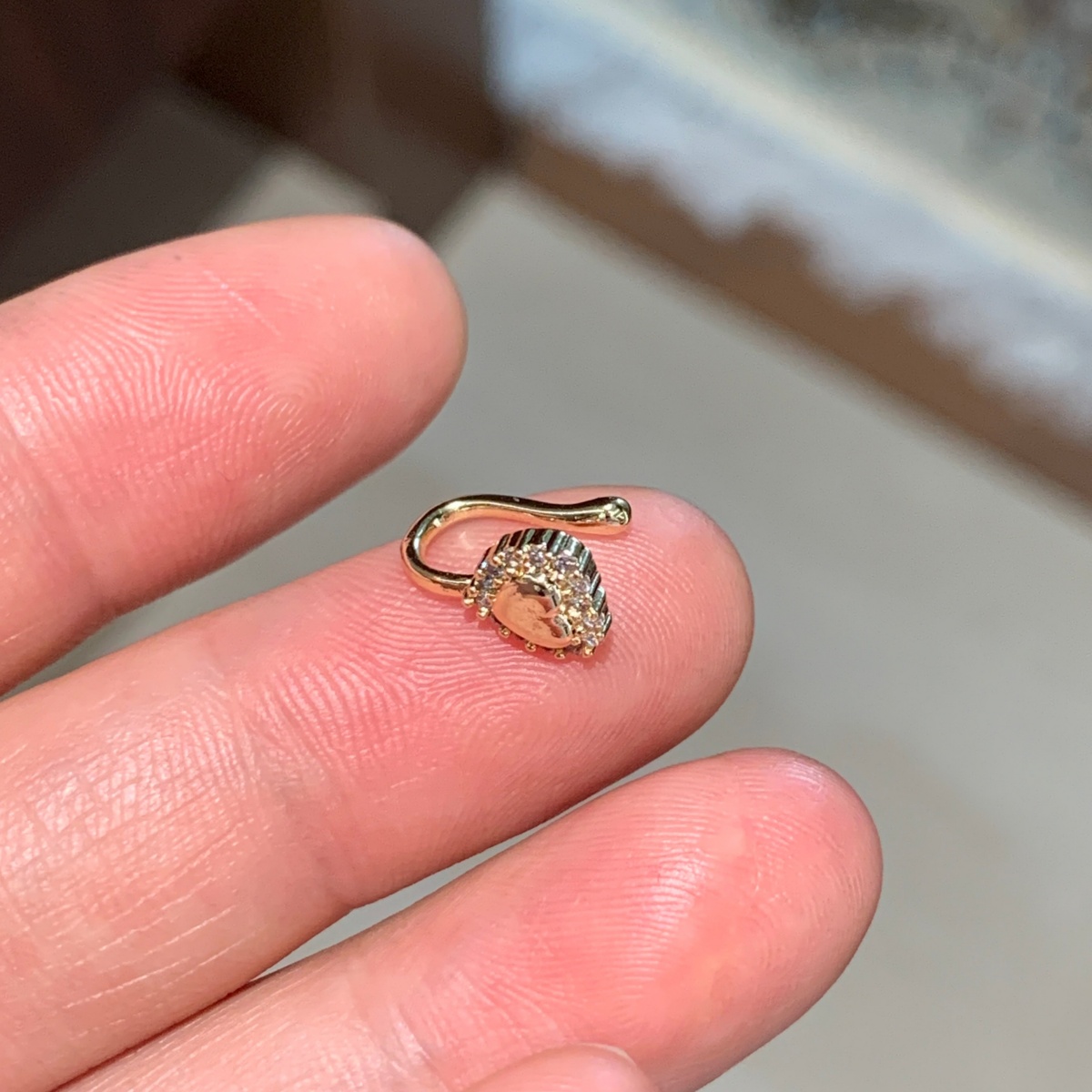 1ピーススイートクールスパイシーガール風フルジルコニウムラブ - Body Jewelry Nose Studs のレビューと価格