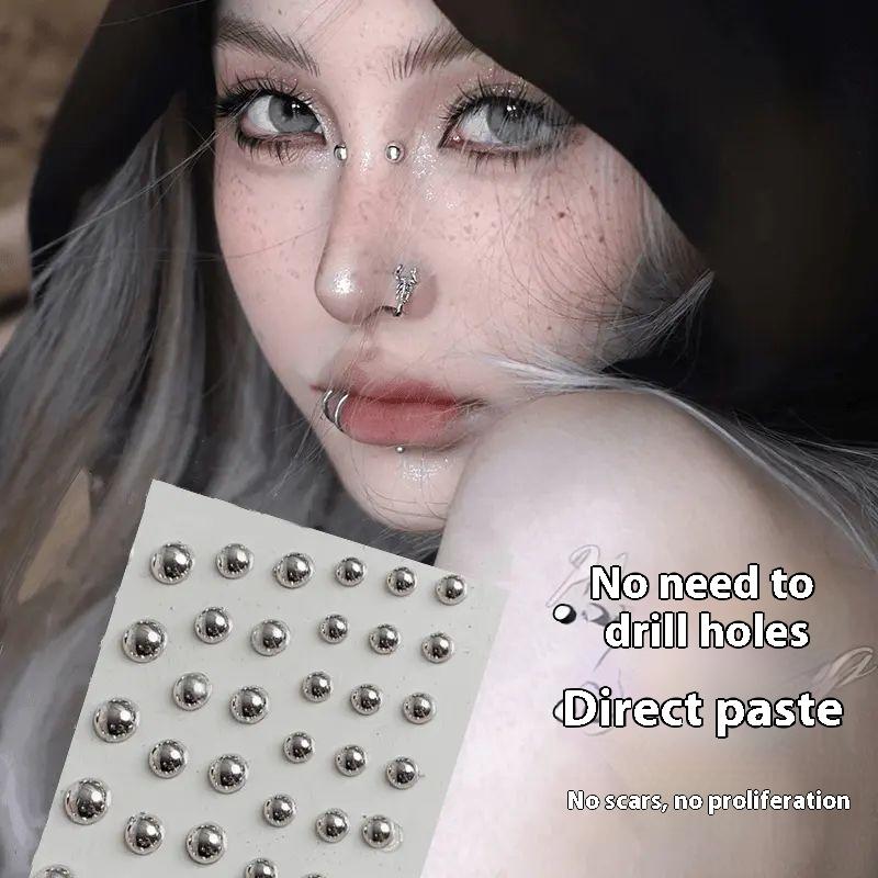 321 個非ピアスリップスタッドステッカー自己粘着防水再利用 - Body Jewelry Piercing のレビューと価格
