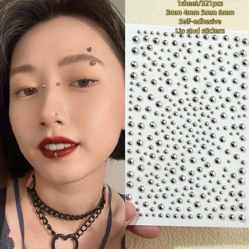 321 個非ピアスリップスタッドステッカー自己粘着防水再利用 - Body Jewelry Piercing のレビューと価格