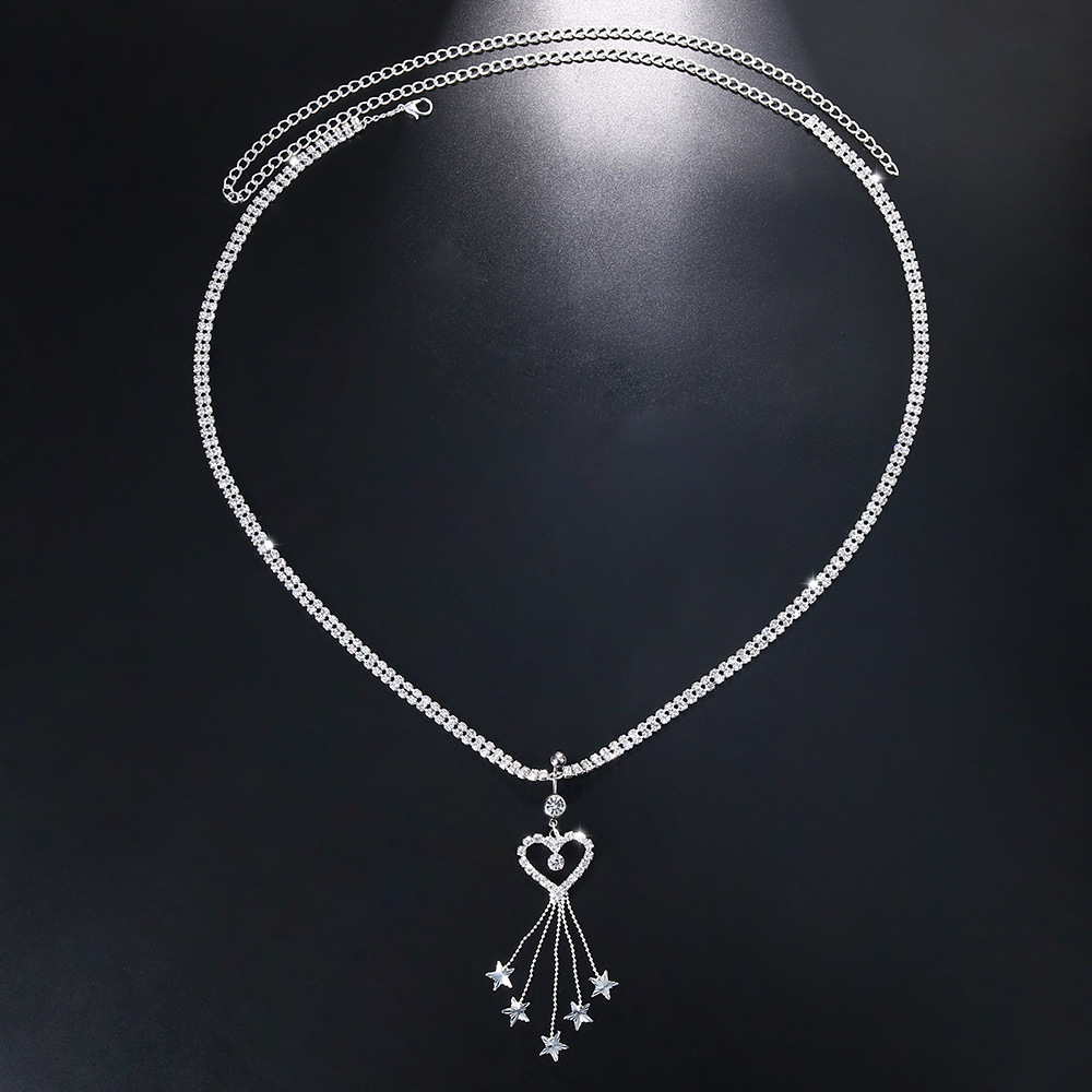 GLAMing 自由奔放に生きるハートブラブララインストーン - Body Jewelry Piercing のレビューと価格