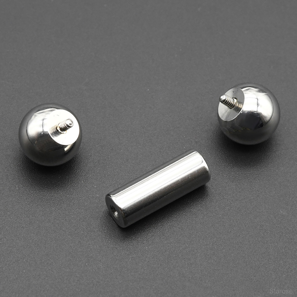 1Pc 12G-00G ステンレス鋼ストレートバーベルピアス - Body Jewelry Nipple Rings のレビューと価格