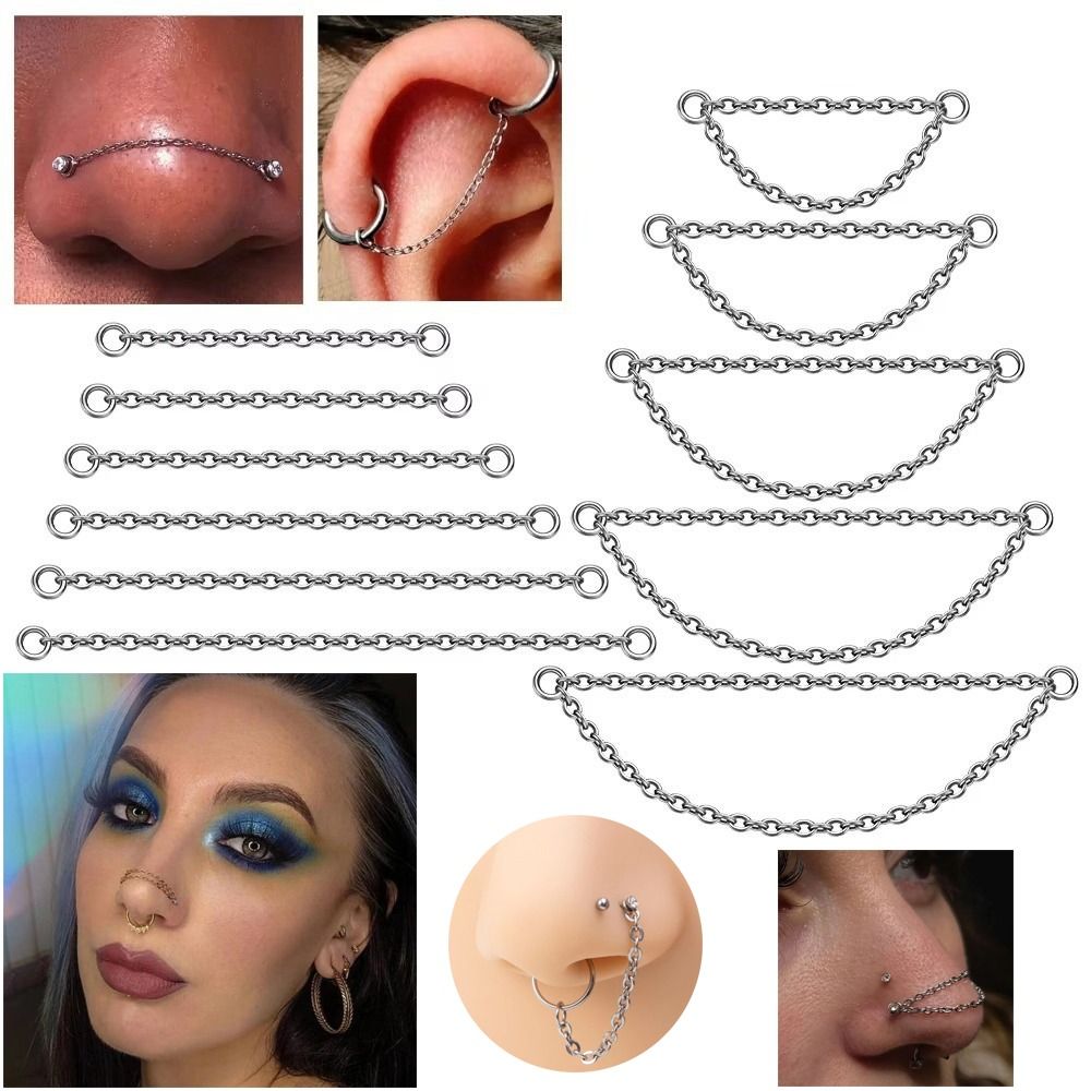 ファッションチタンノーズチェーン ダブルチェーン 25-50 - Body Jewelry Piercing のレビューと価格