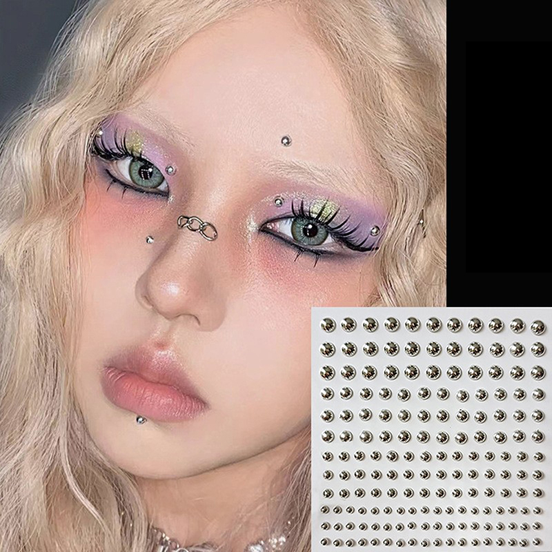 ダイヤモンドステッカー偽鼻ピアス自己粘着ラインストーン非ピア - Body Jewelry Piercing のレビューと価格