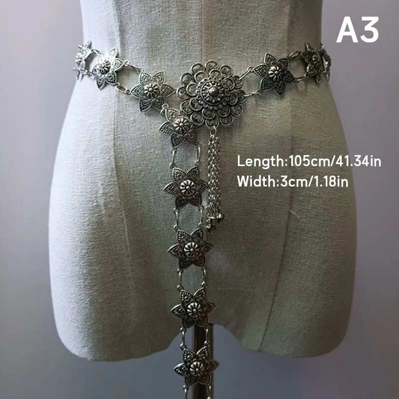 1PC 金属タイウエストチェーン女性タイ Dai ゴールドベ - Body Jewelry Chain のレビューと価格