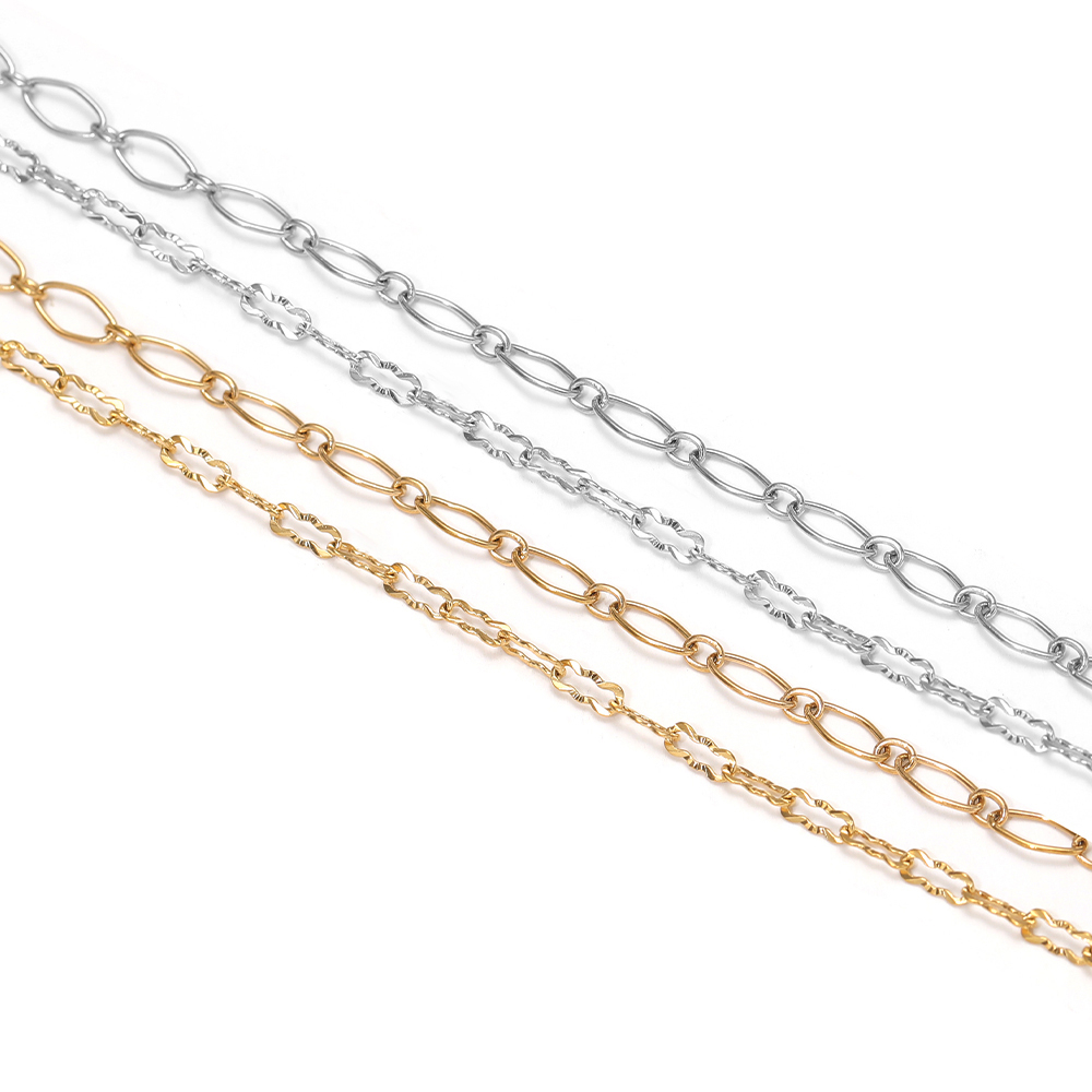 2メートルステンレス鋼エンボス加工チェーン、菱形チェーン、ジ - Body Jewelry Chain のレビューと価格